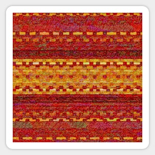 Warm Woolen Weaving Sticker